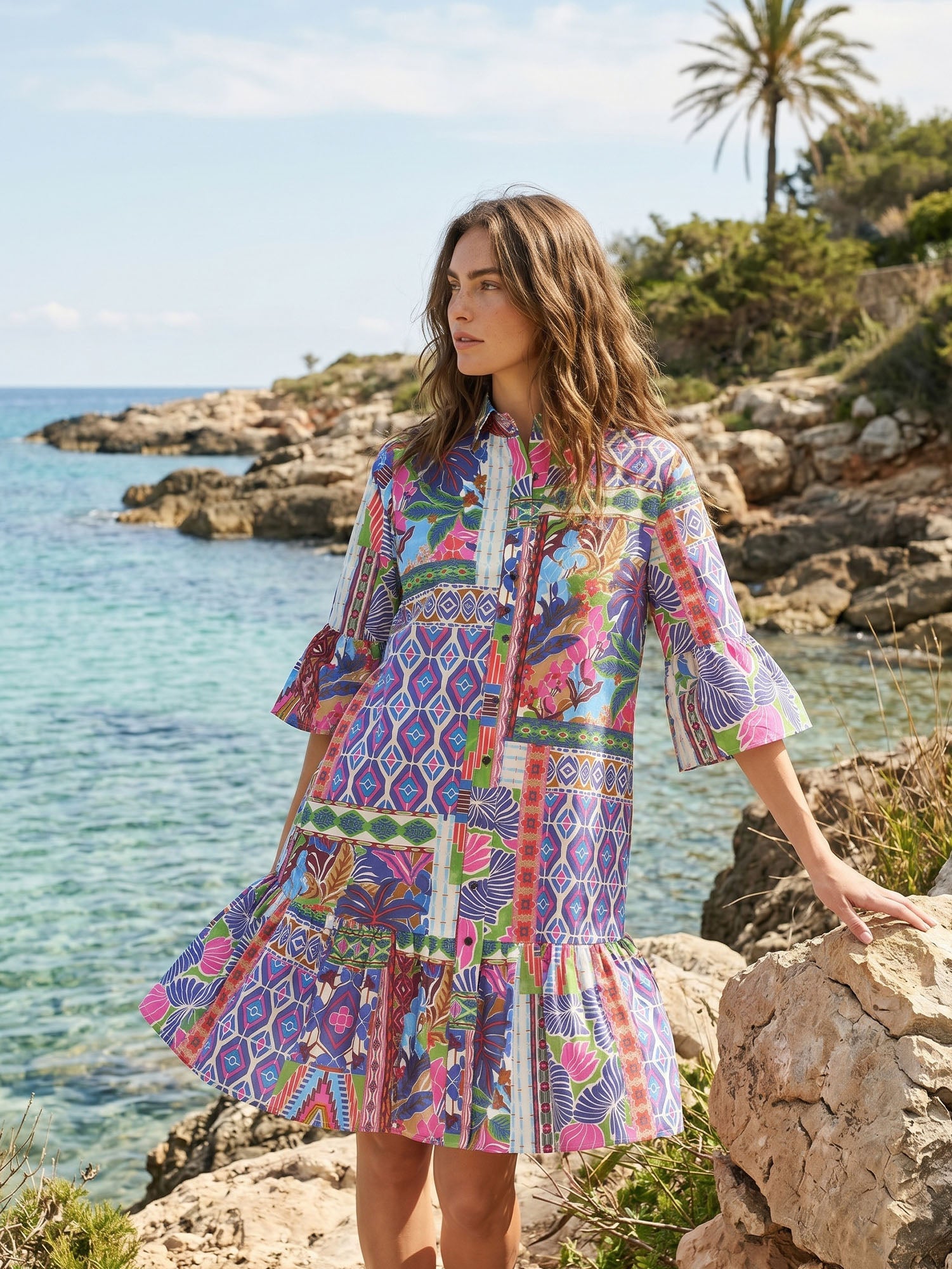 Elisabeth - Printed Short Dress