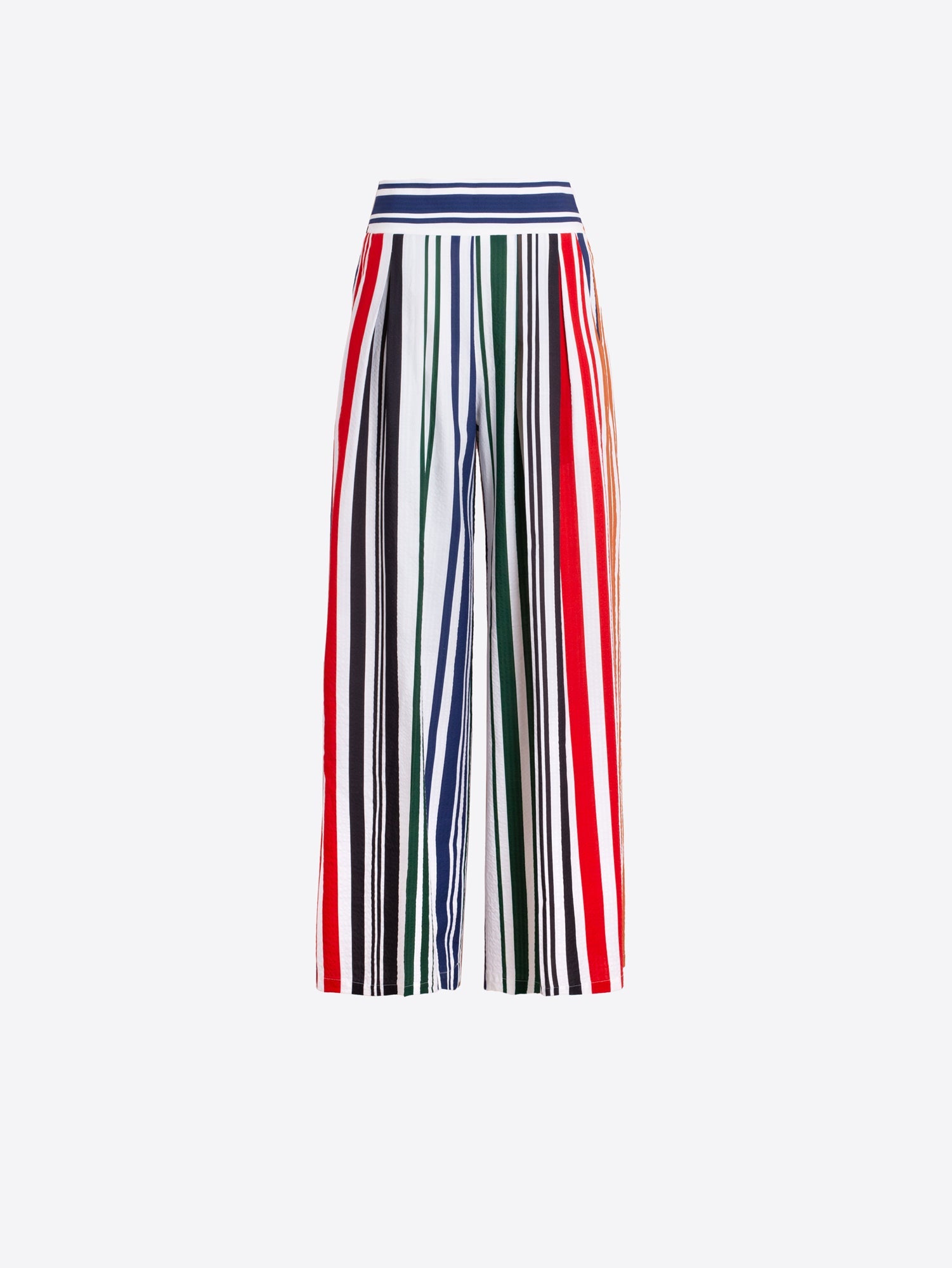 PANTALÓN PINZAS RAYAS MULTICOLOR