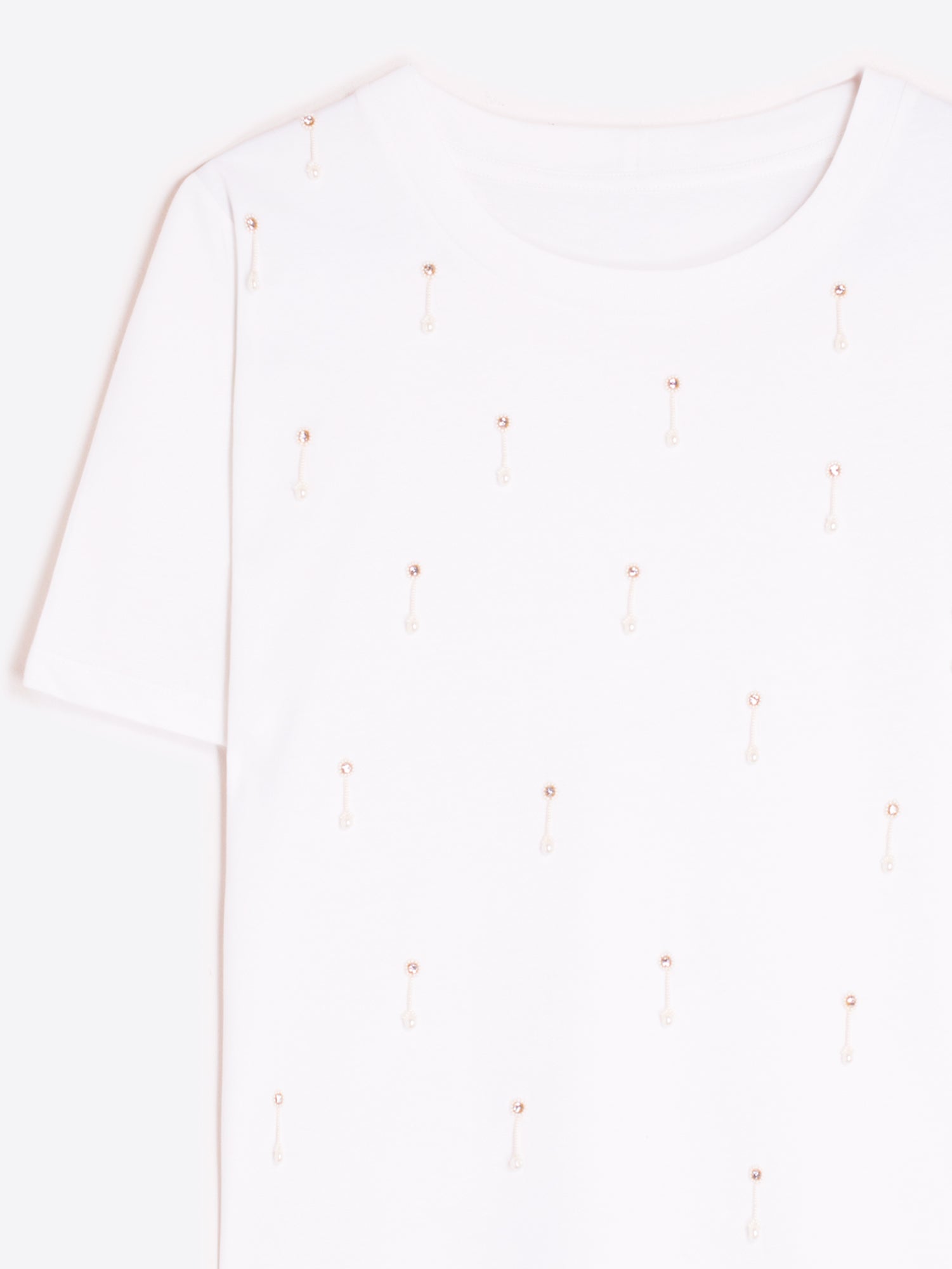 CAMISETA BLANCA PEDRERÍA