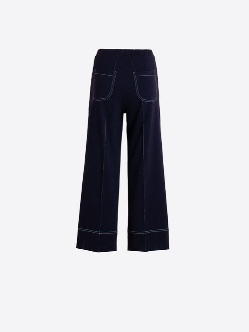 Bea - Navy Wide Leg Trousers