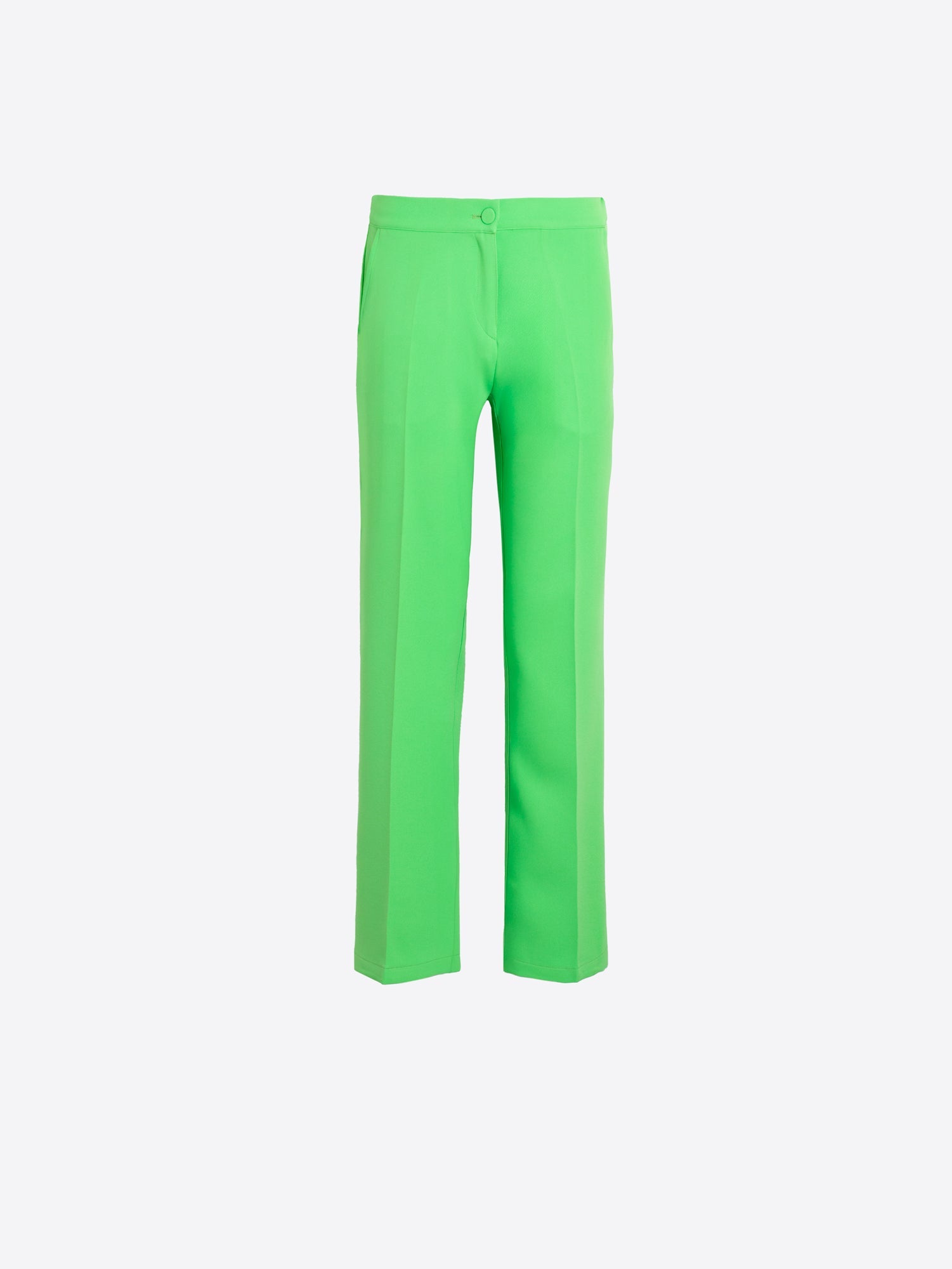 PANTALÓN RECTO VERDE FLUOR