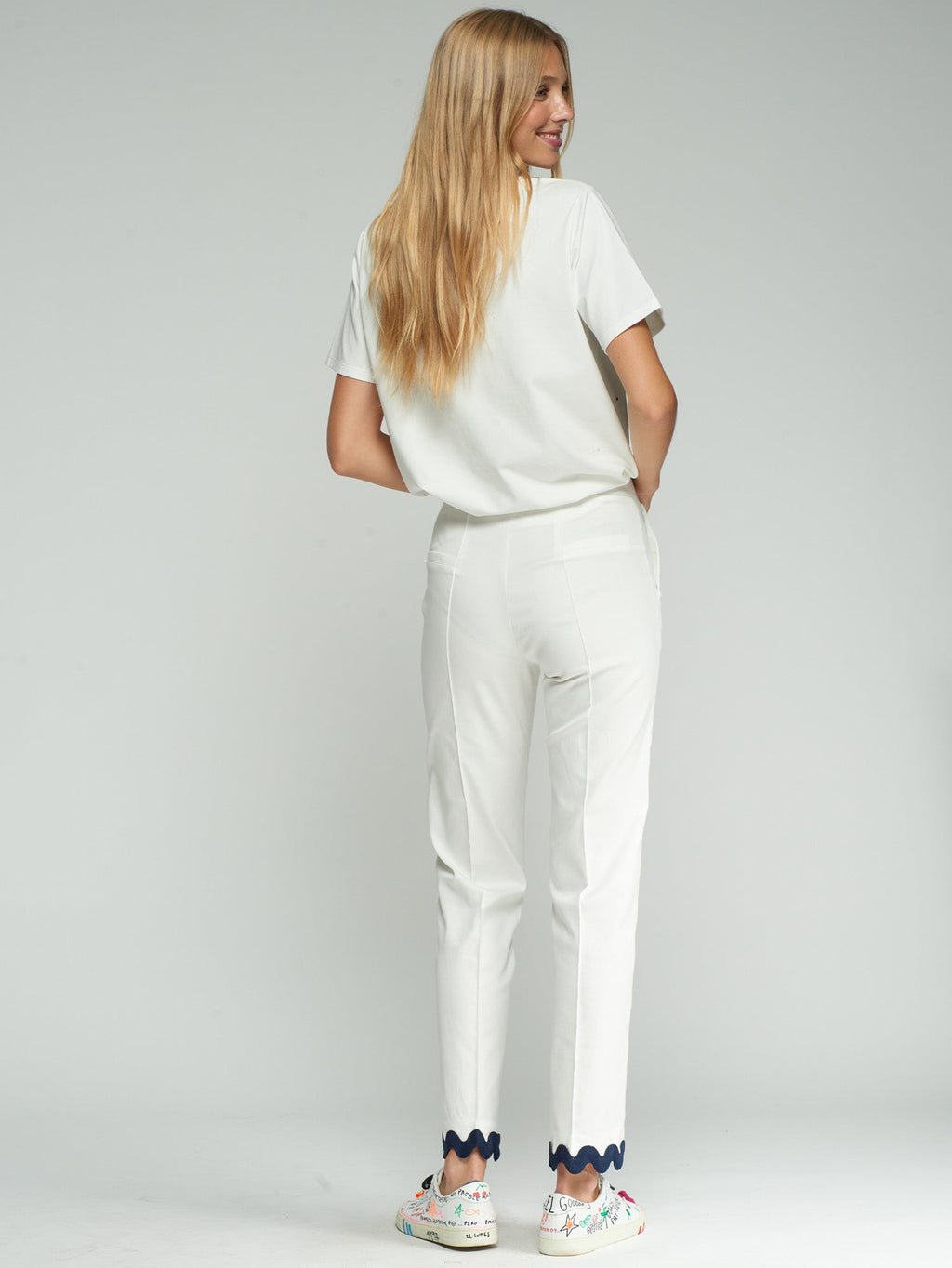 PANTALÓN BLANCO BAJO ONDULINA