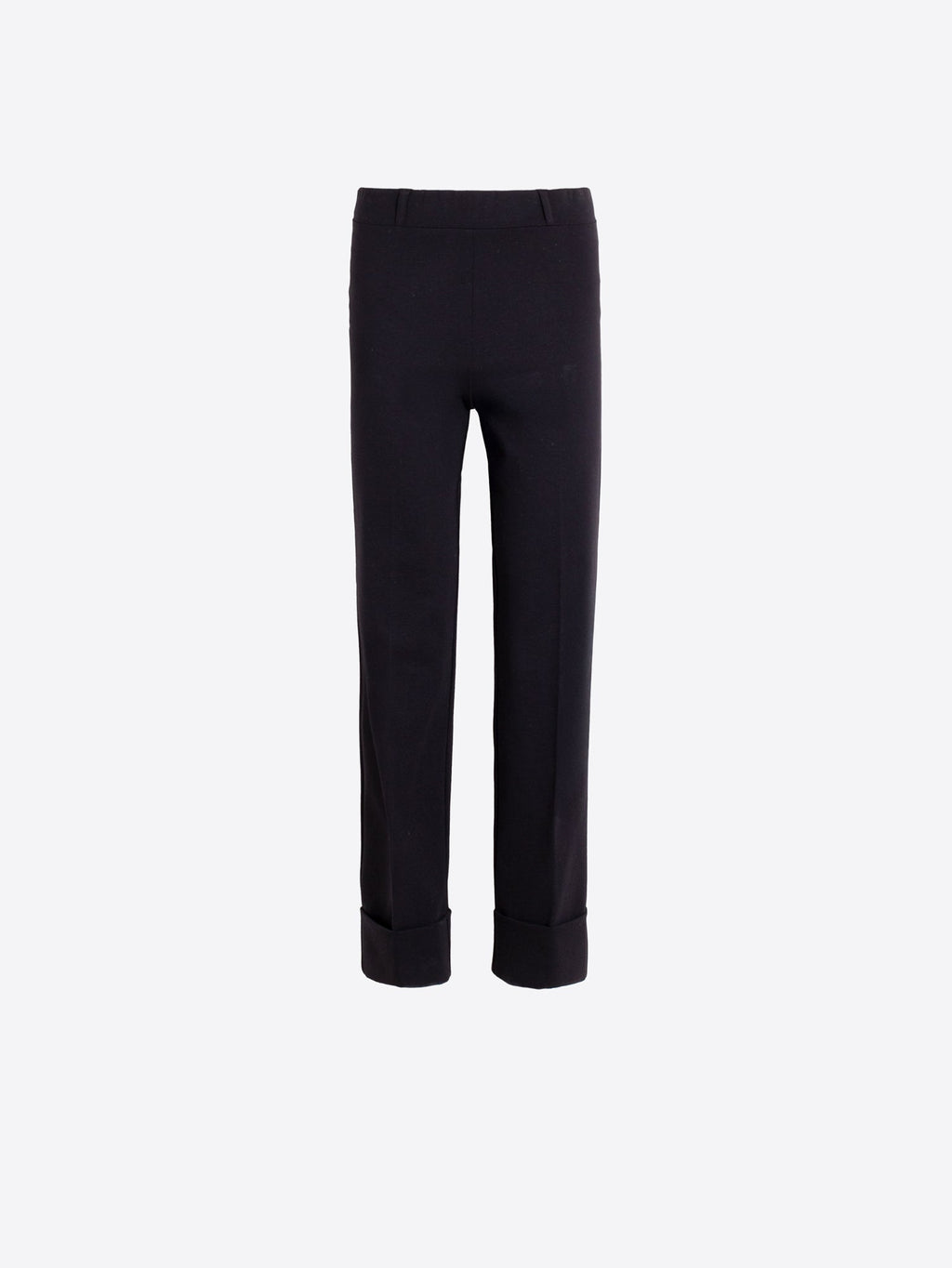 PANTALÓN NEGRO RECTO BAJO VUELTA