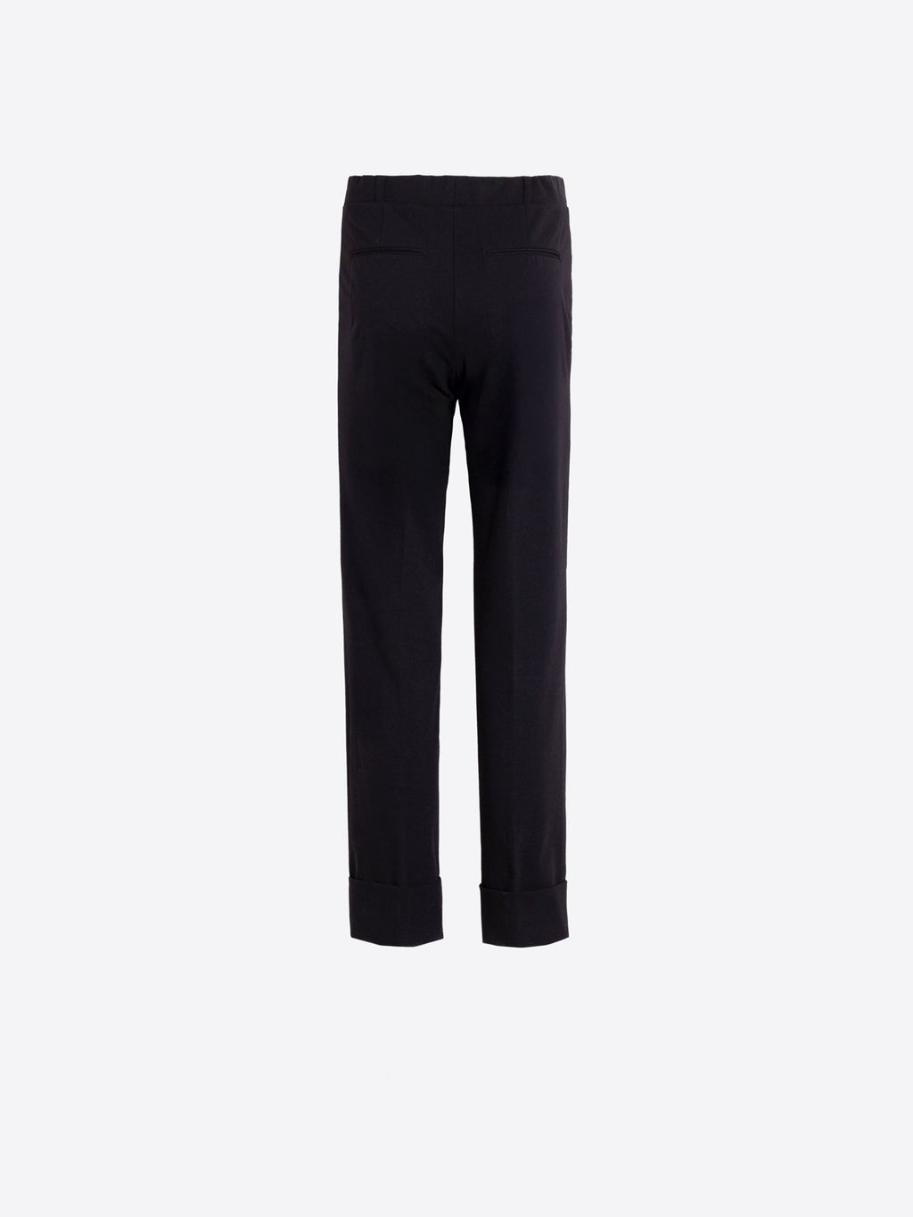 PANTALÓN NEGRO RECTO BAJO VUELTA