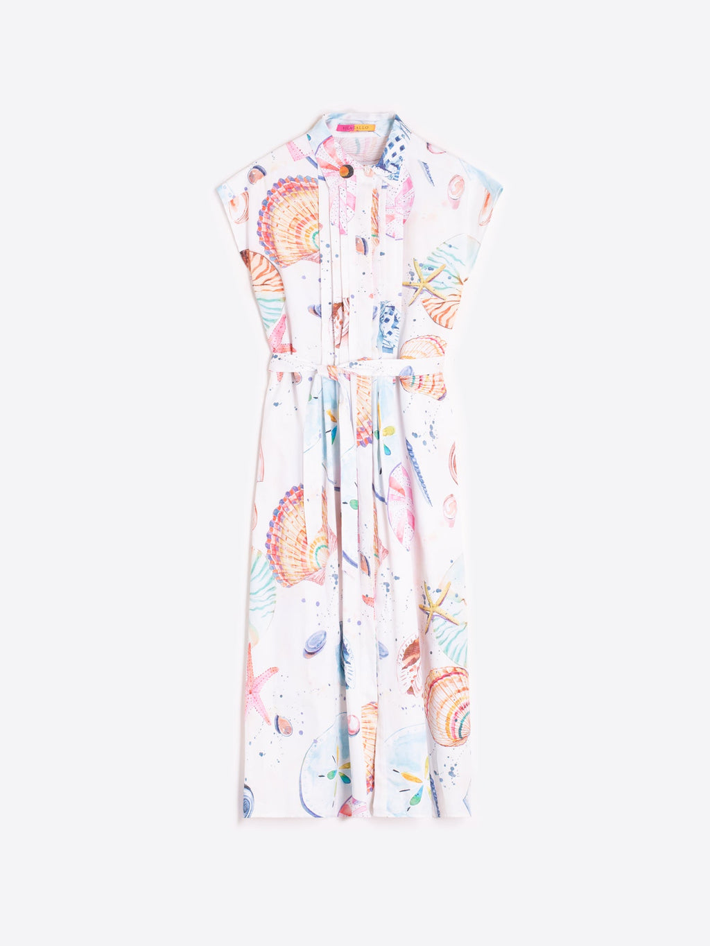 VESTIDO JARETAS ESTAMPADO MARINO