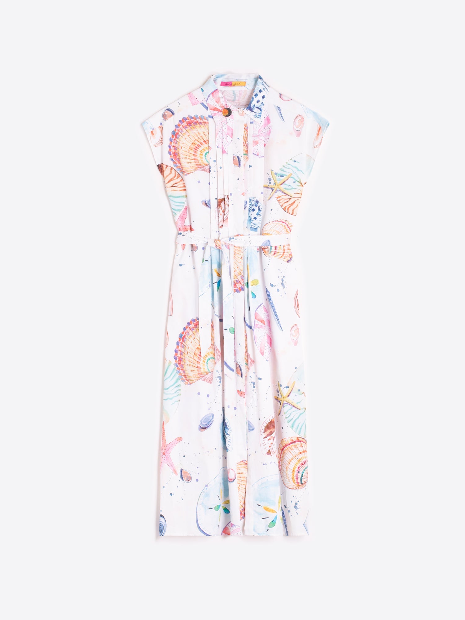 VESTIDO JARETAS ESTAMPADO MARINO