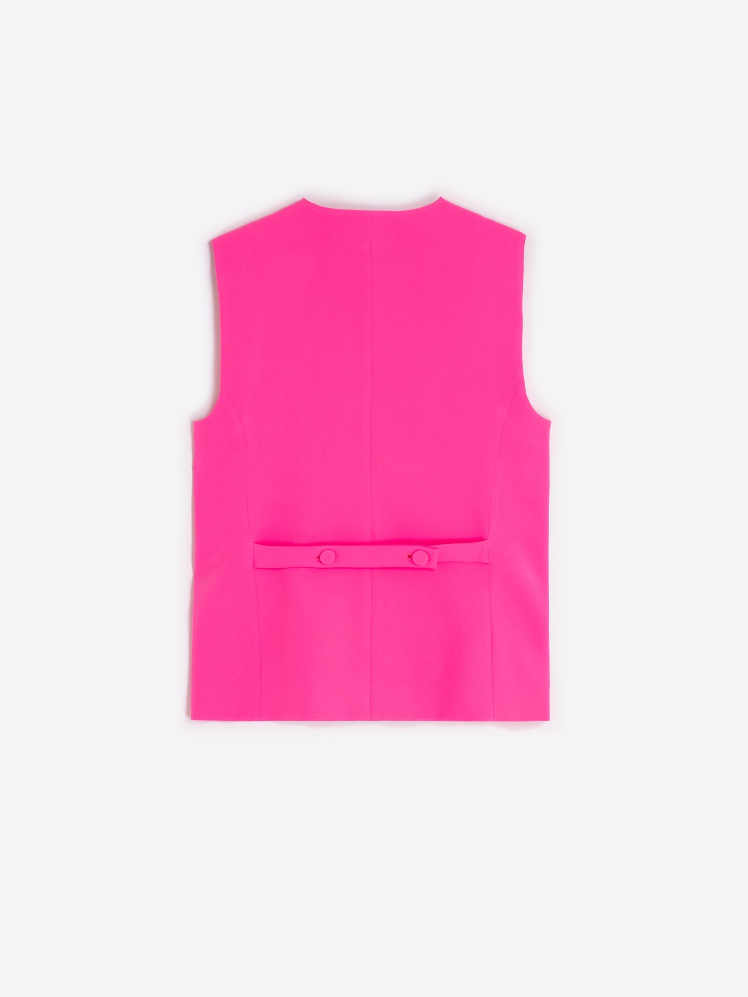 Amaia - Chaleco Crepé Rosa Fluor