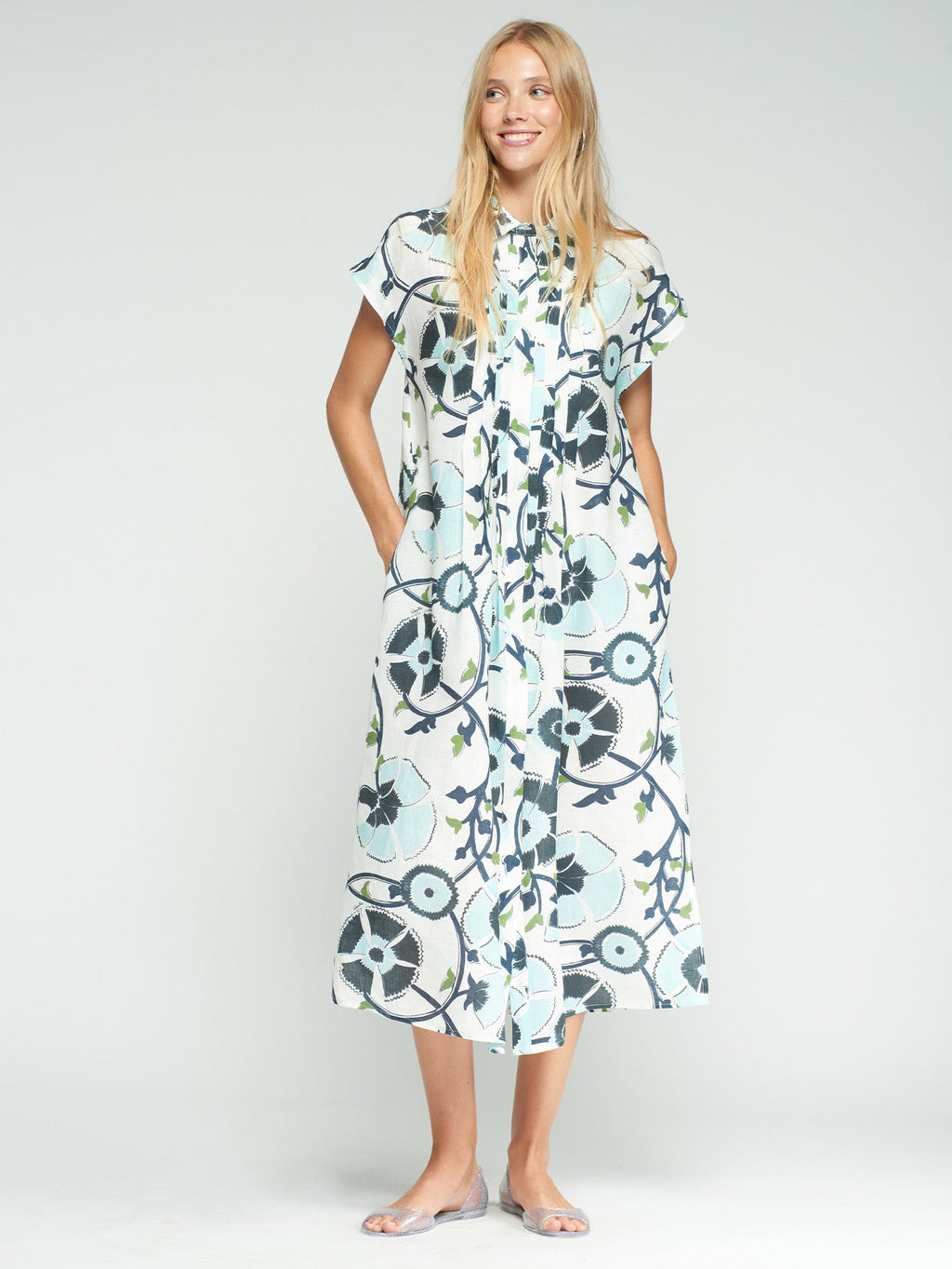 VESTIDO JARETAS ESTAMPADO FLORAL