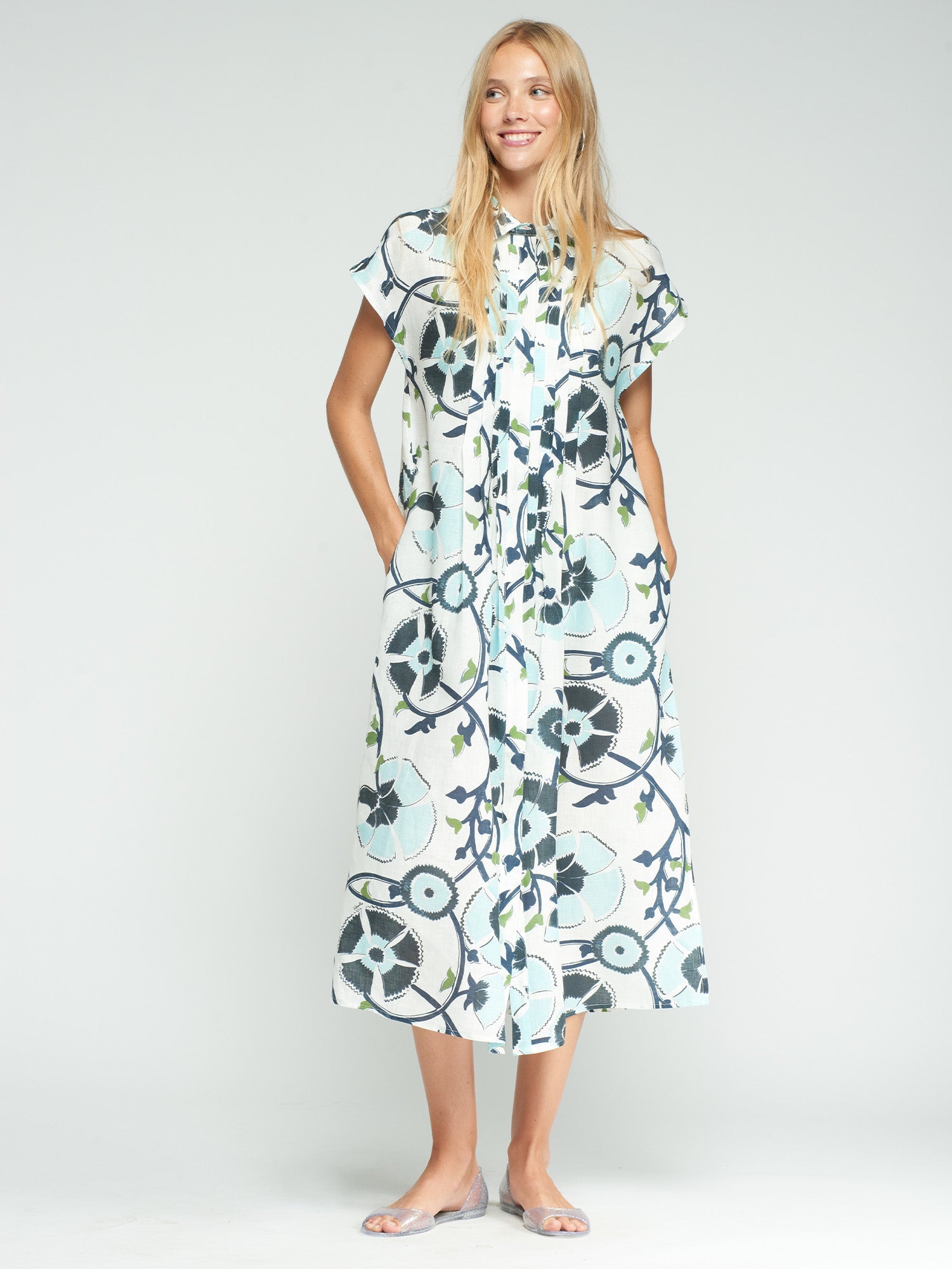 VESTIDO JARETAS ESTAMPADO FLORAL