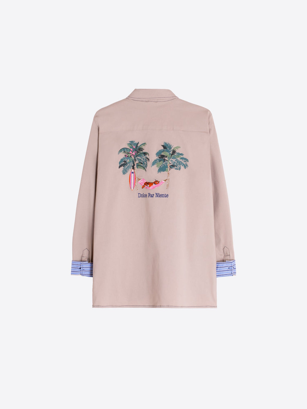 Sandra - Chaqueta Beige con Botones de Colores