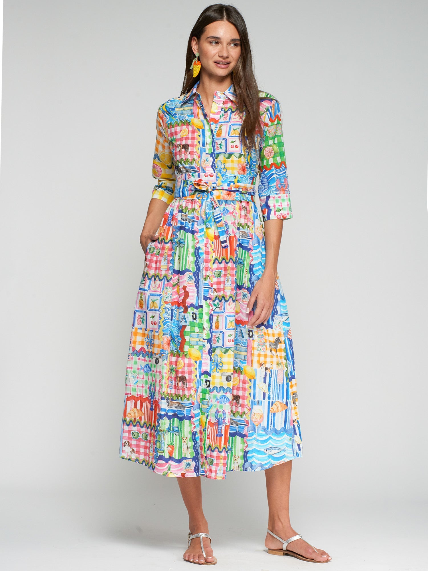 Inma - Vestido Estampado Capri