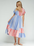 Noa - Vestido a Rayas Bicolor