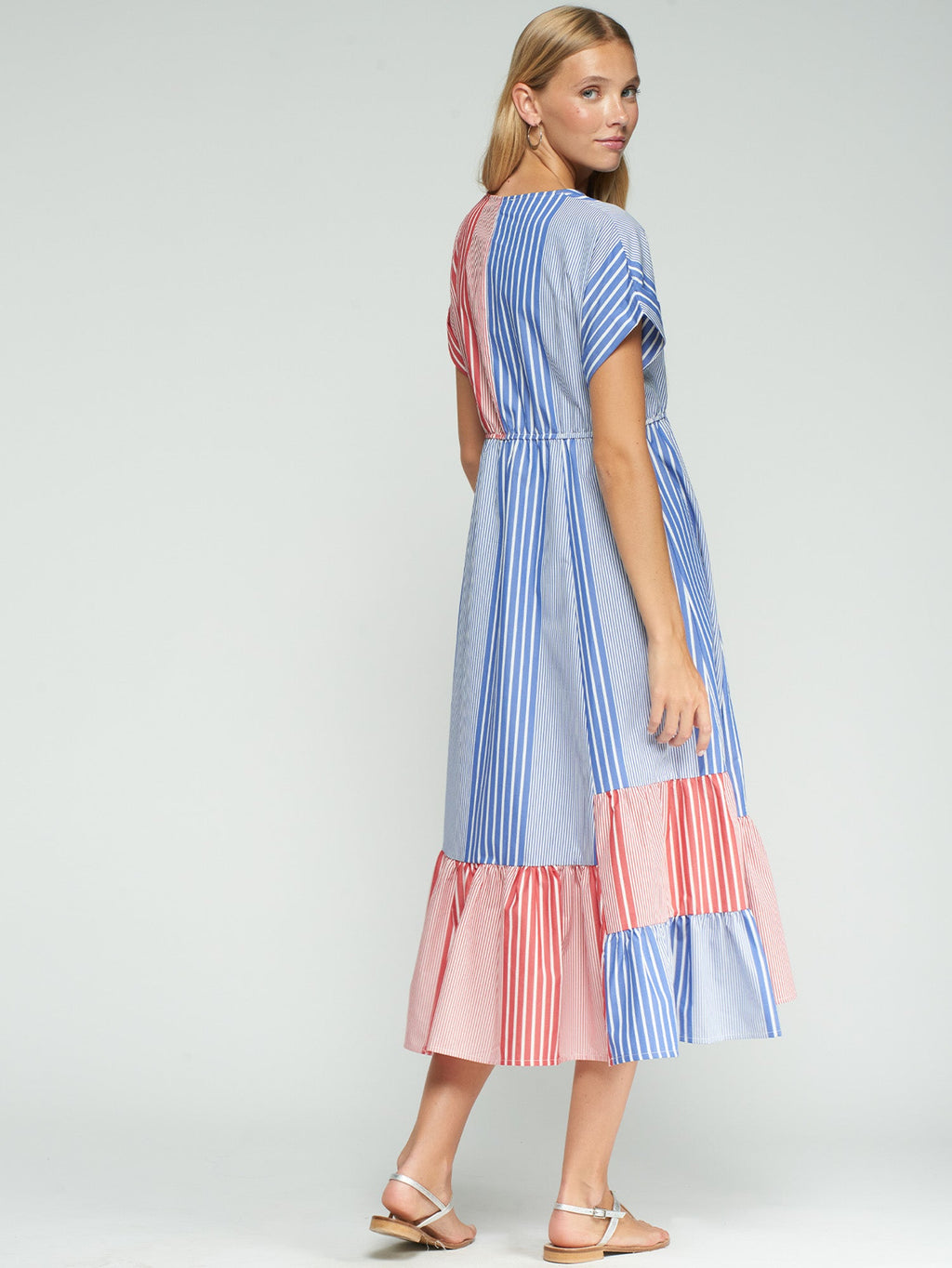 Noa - Vestido a Rayas Bicolor