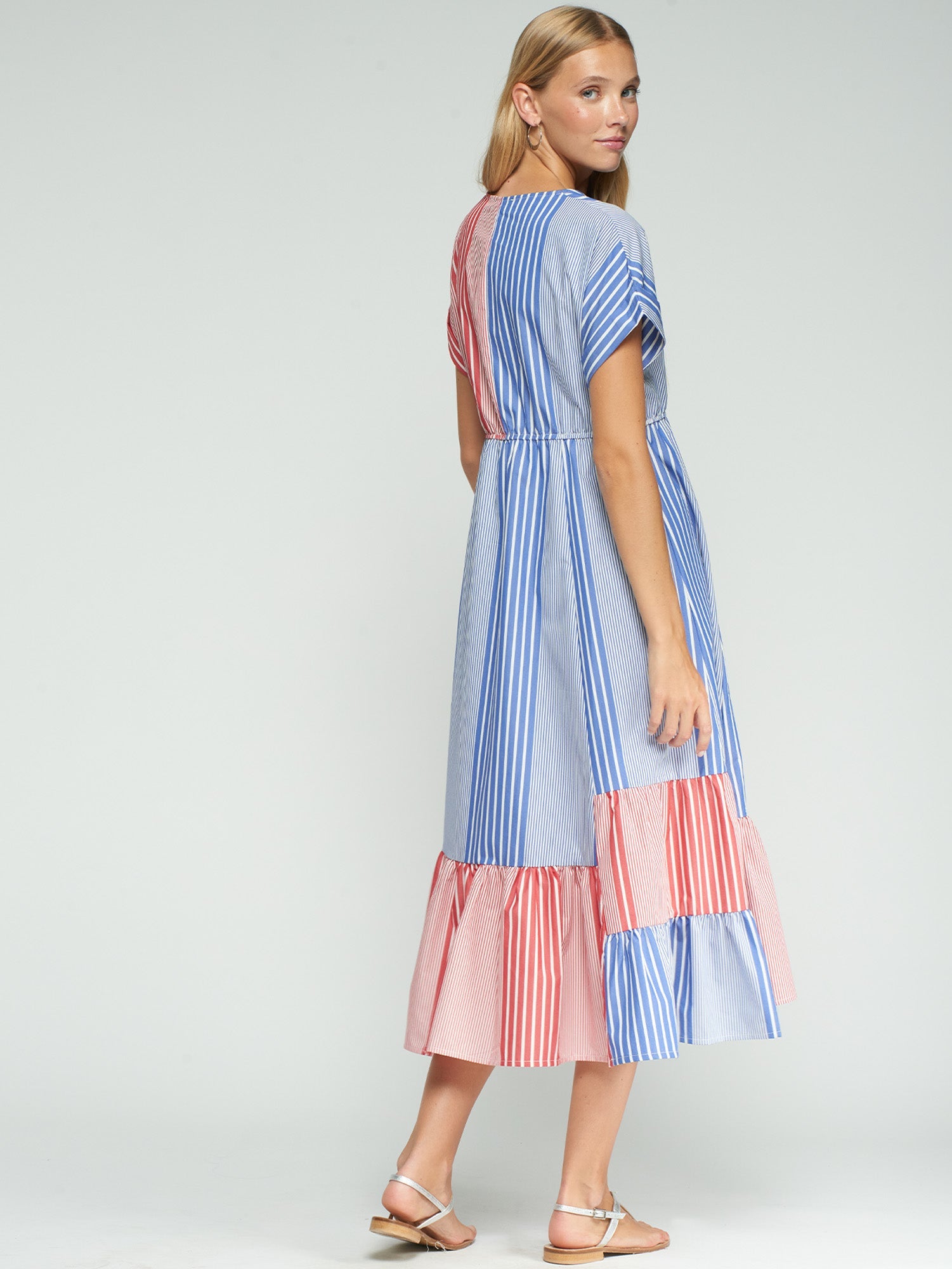 Noa - Vestido a Rayas Bicolor
