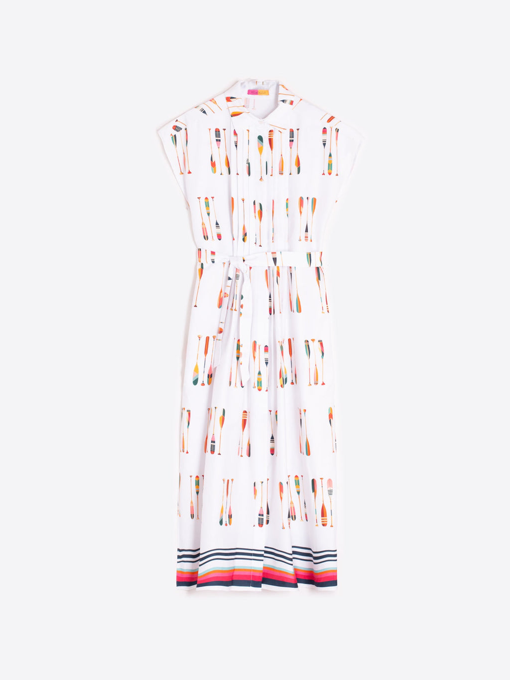 Lidia - Vestido con estampado de remos