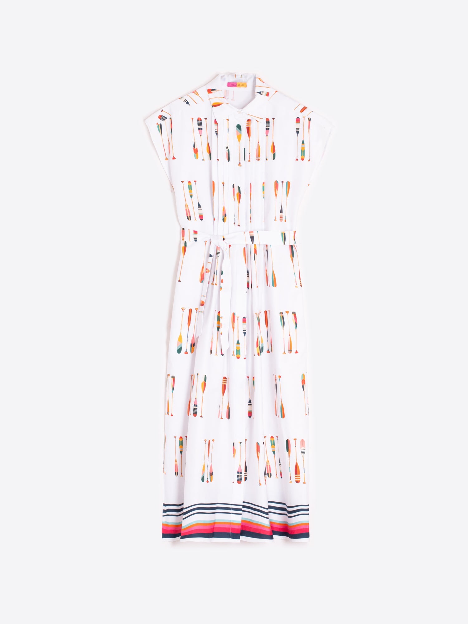 Lidia - Vestido con estampado de remos