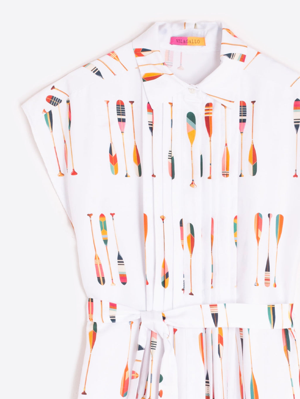 Lidia - Vestido con estampado de remos