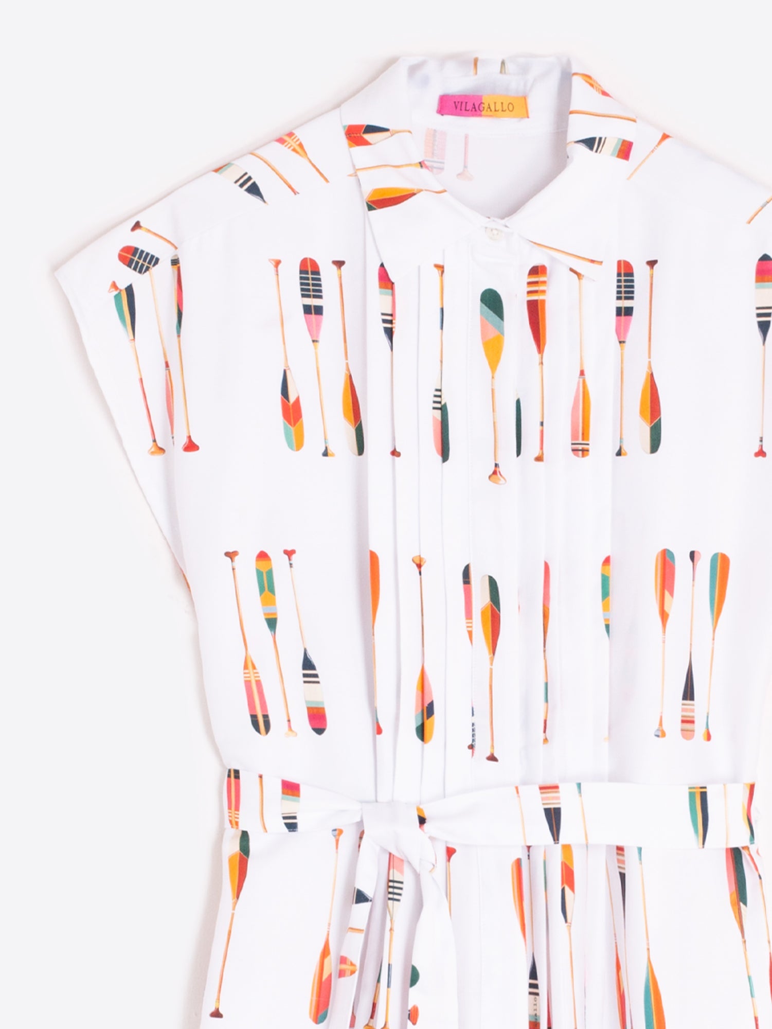 Lidia - Vestido con estampado de remos