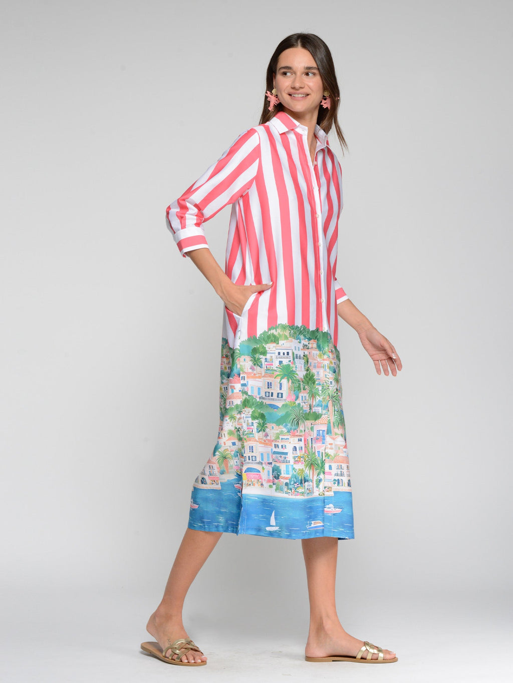 VESTIDO CAMISERO RAYAS PUERTO BANUS