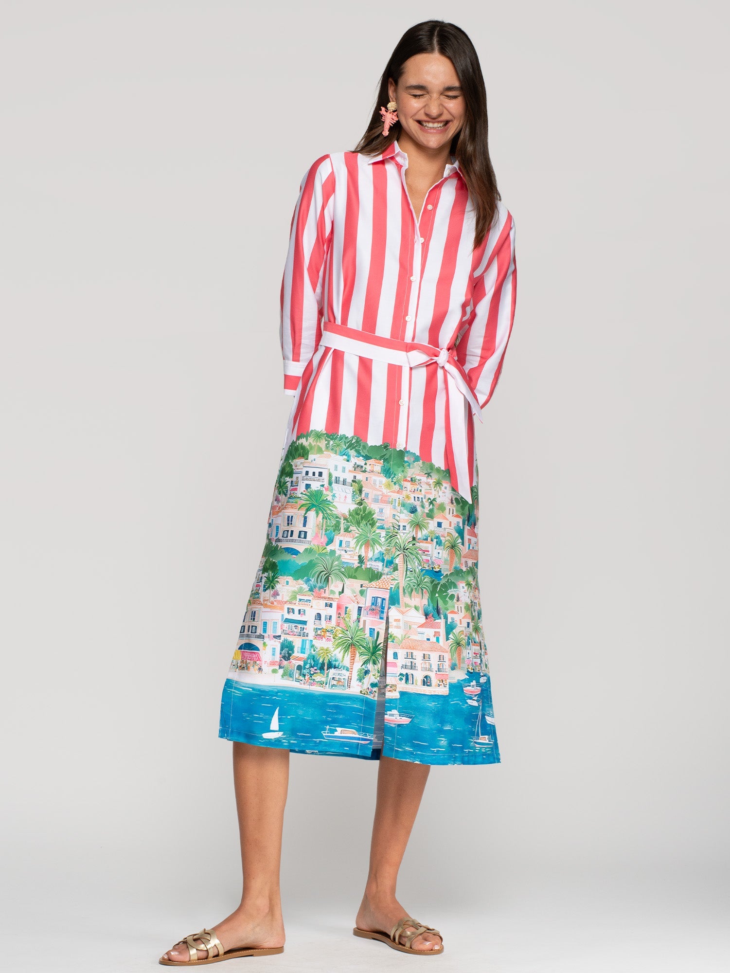 VESTIDO CAMISERO RAYAS PUERTO BANUS