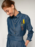 CAMISA DENIM BOLSILLO BORDADO