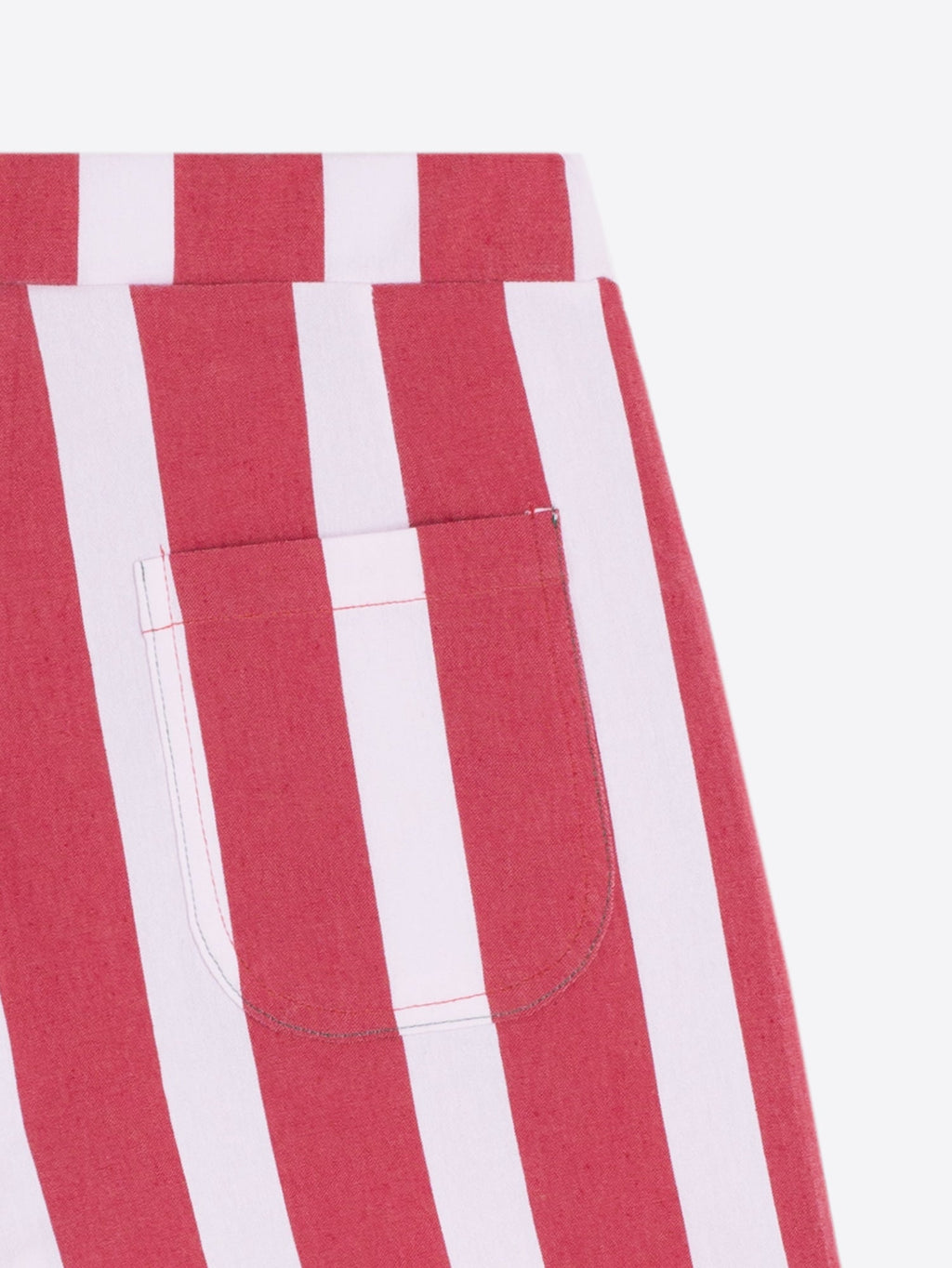 PANTALÓN ANCHA RAYAS ROJAS Y BLANCAS