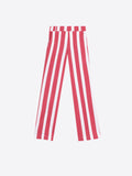 PANTALÓN RECTO RAYAS ROJAS Y BLANCAS