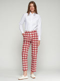 PANTALON TIFFANY VICHY ROJO PRINT