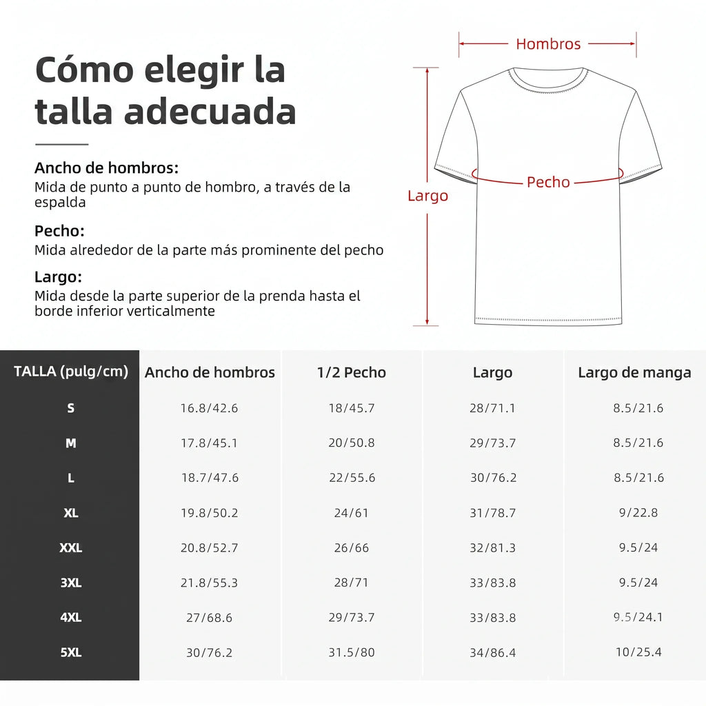 Camiseta de Manga Corta  100% Algodón