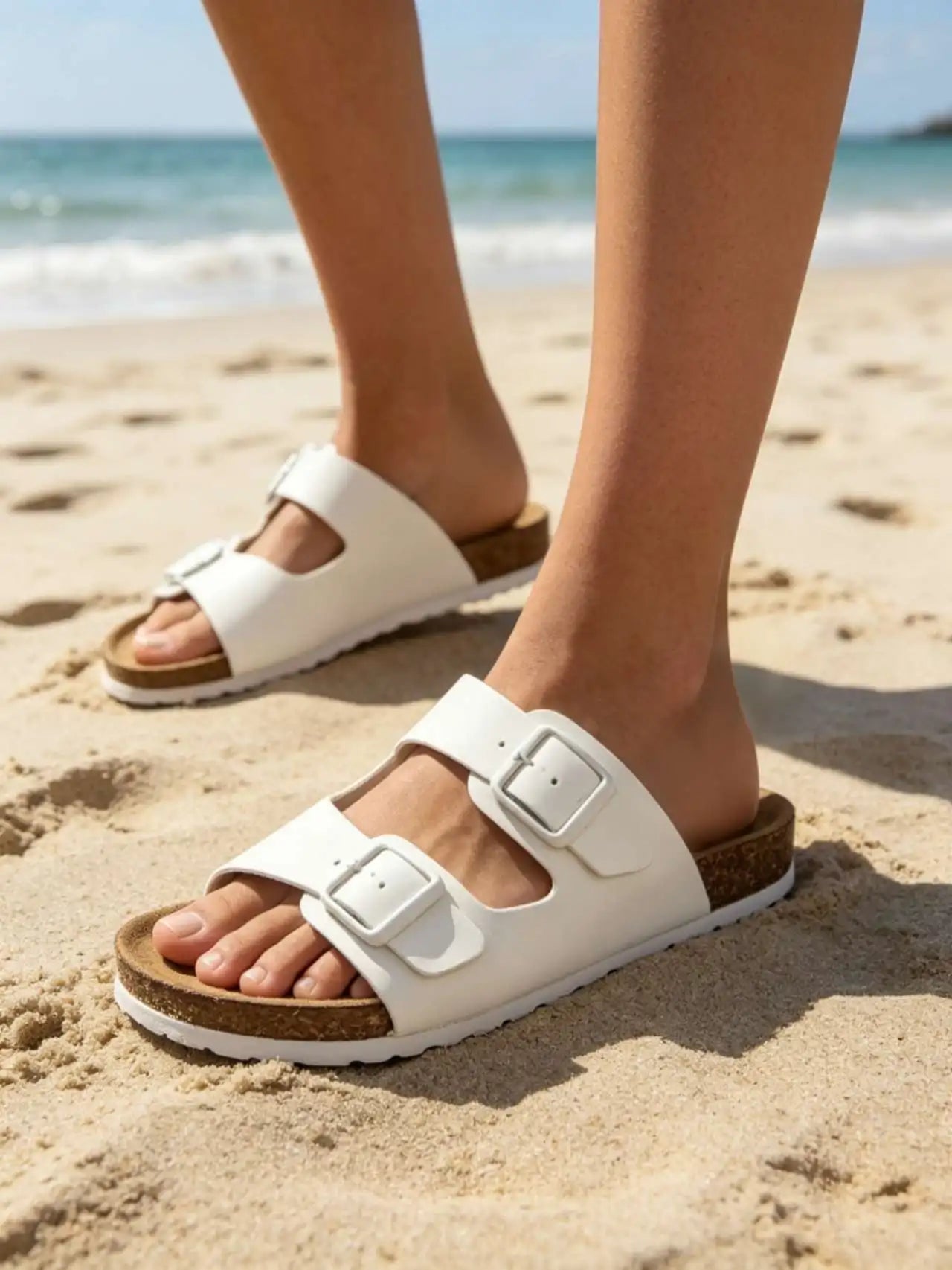 Sandalias con dos hebillas