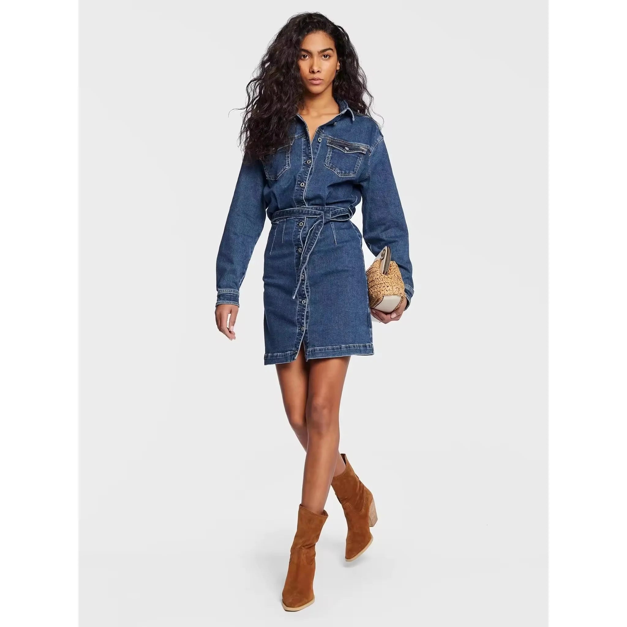 Vestido Corto Vaquero