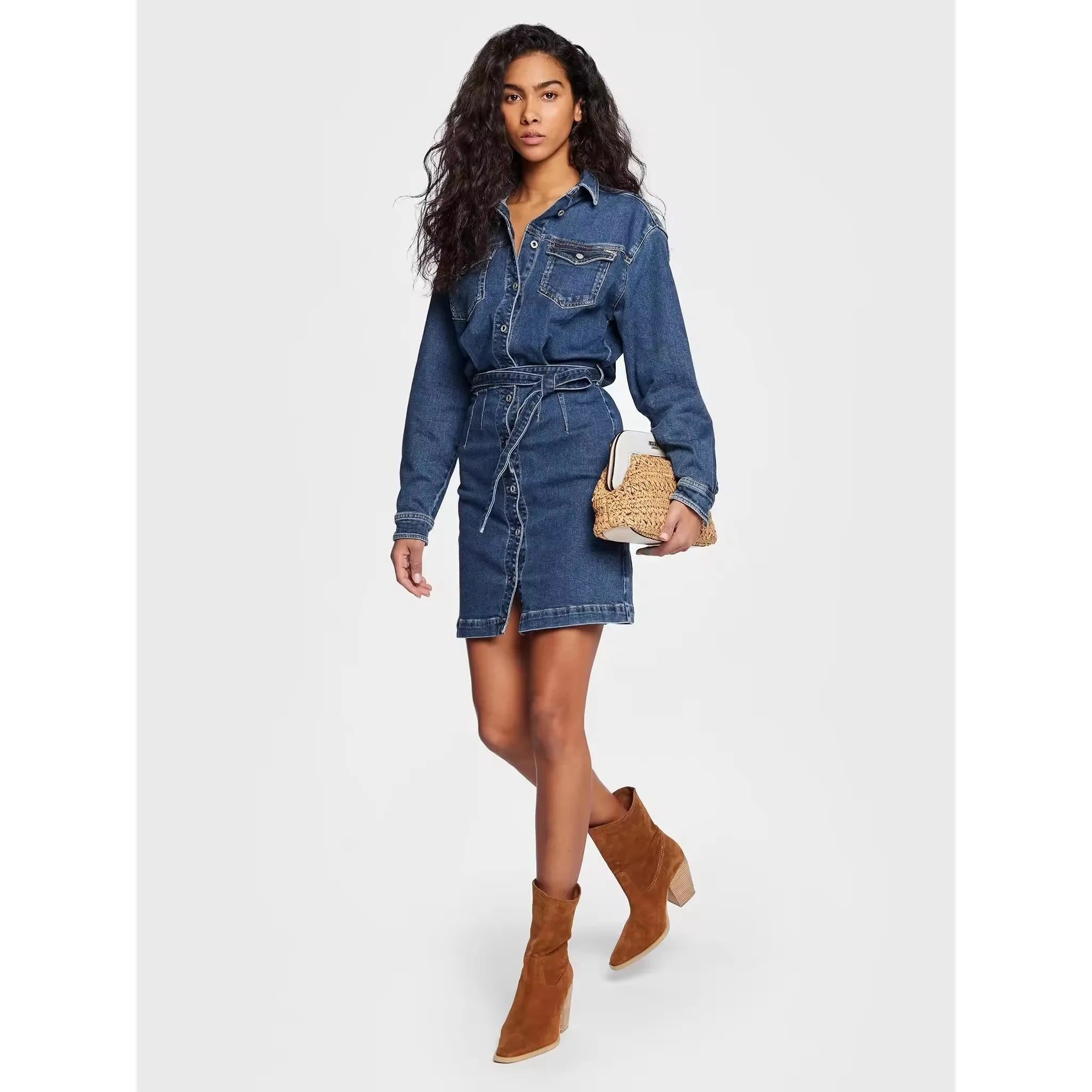 Vestido Corto Vaquero