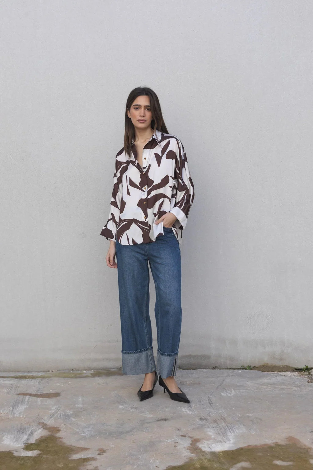 Blusa con Estampado Vibrante