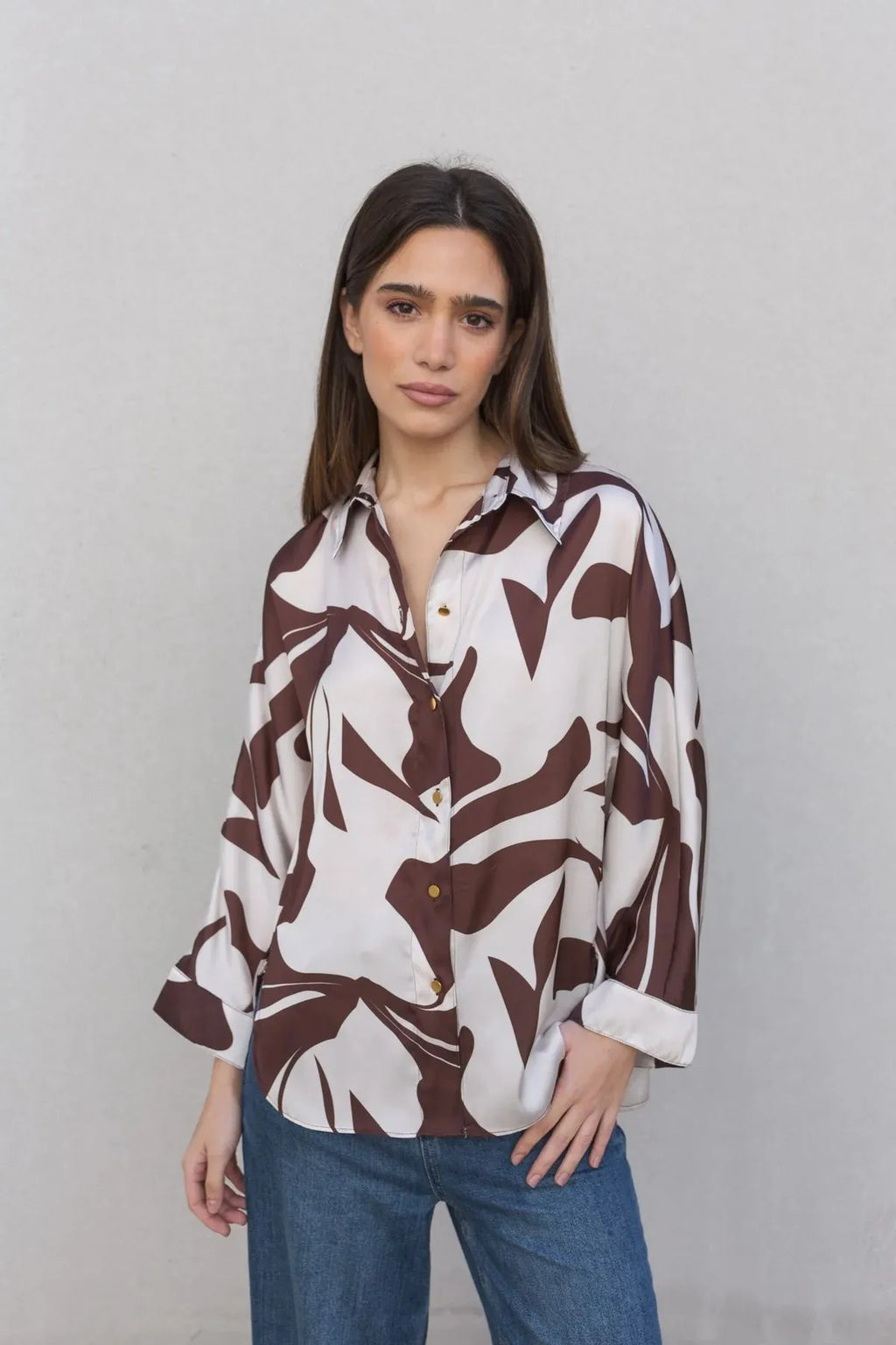 Blusa con Estampado Vibrante