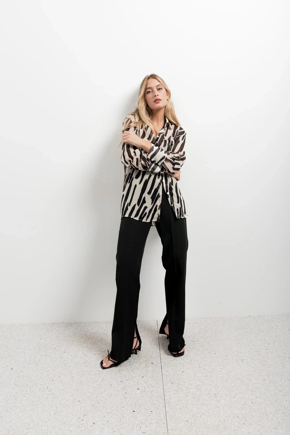 Blusa con caída etérea y frescura veraniega